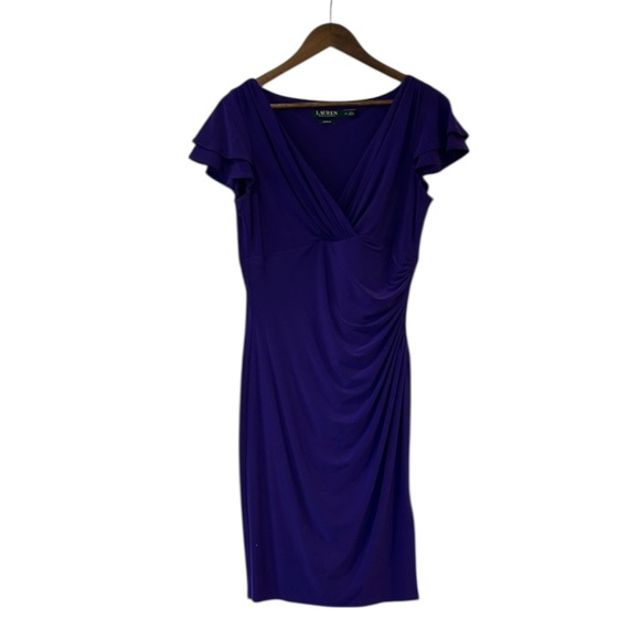 Lauren Ralph Lauren Dresses & Skirts - Lauren Ralph Lauren Purple Gathered Side Women's Dress